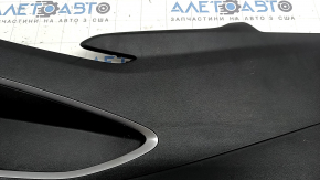Left rear center console side trim for Hyundai Tucson 22-26, black with chrome, type 1, scratches