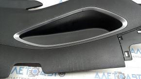 Right rear center console side trim for Hyundai Tucson 22-26, black with chrome, type 1, scratches