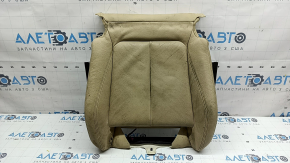 Driver's seat cushion upholstery for BMW 3 F30 16-18, beige leather, Sport, heated, dry-cleanable
