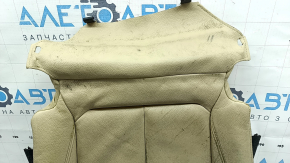 Driver's seat cushion upholstery for BMW 3 F30 16-18, beige leather, Sport, heated, dry-cleanable