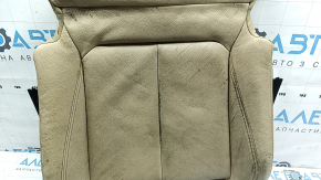 Driver's seat cushion upholstery for BMW 3 F30 16-18, beige leather, Sport, heated, dry-cleanable