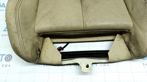 Driver's seat cushion upholstery for BMW 3 F30 16-18, beige leather, Sport, heated, dry-cleanable