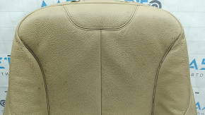 Driver's seat back upholstery for BMW 3 F30 16-18, beige leather, Sport, heated, dry-cleanable