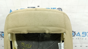 BMW 3 F30 16-18 passenger seat back upholstery, beige leather, Sport, heated, dry-cleanable