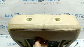 BMW 3 F30 16-18 passenger seat back upholstery, beige leather, Sport, heated, dry-cleanable