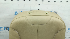 BMW 3 F30 16-18 passenger seat back upholstery, beige leather, Sport, heated, dry-cleanable