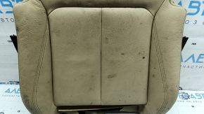 BMW 3 F30 12-18 passenger seat cushion upholstery, beige leather, Sport, heated, dry-cleanable