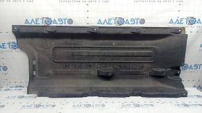 Left underbody protection for Hyundai Tucson 22-26 is worn.
