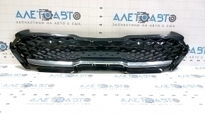 Radiator grill grill Kia Niro 20-22 HEV, PHEV hybrid, black gloss with chrome molding