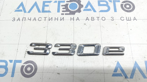 Emblem inscription 330E trunk lid BMW 3 F30 17-18