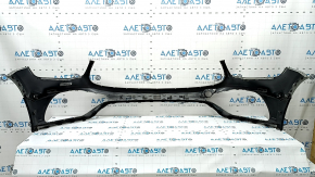 Front bare bumper for Mercedes GLC 300 20-22 with parking sensors and Park Assist, AMG pack, with air ducts, silver, dented, scratches