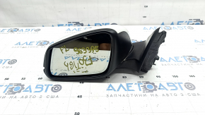 Left side mirror assembly for BMW 3 Series F30 4D 13-18 USA, 5 pins, matte mount, turn signal, auto-dimming, white, chips, scratch on glass, scratch on turn signal