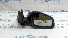 Right side mirror assembly for BMW 3 Series F30 4D 17-18 USA, 5 pins, matte mount, turn signal, white, chipped