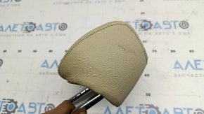 Headrest 2nd row right BMW 3 F30 4d 12-18 leather beige venetobeige, dry cleanable