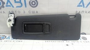 Left sun visor for BMW 3 Series F30 4D 15-18, black, without hook, dry-cleanable