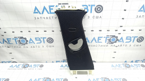 Left upper center pillar trim for BMW 3 F30 12-18, black, with plug, scratches