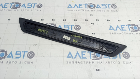 Front right outer door sill trim for BMW 3 Series F30 12-18, black with chrome, E-Drive, scratches