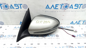 Left side mirror assembly for Mercedes GLC 16-22 10+8+5+2+2, turn signal, auto-dimming, auto-folding, heated, backlight, BSM, camera, silver