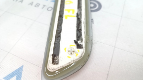 Front left outer door sill trim for Mercedes GLC 20-22, chrome with backlight, scratches, broken fasteners