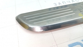 Front right outer door sill plate for Mercedes GLC 20-22, chrome with backlight, scratches, dents, broken fastener