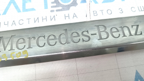 Front right outer door sill plate for Mercedes GLC 20-22, chrome with backlight, scratches, dents, broken fastener