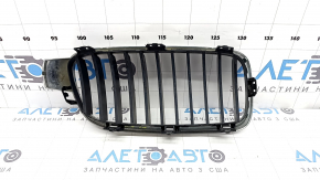 Left radiator grille BMW 3 F30 4d 12-18 plug-in chrome with blue, pokes