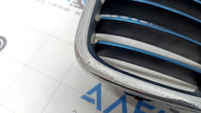 Left radiator grille BMW 3 F30 4d 12-18 plug-in chrome with blue, pokes