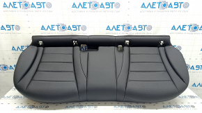 Rear seat cushion, 2nd row, Mercedes GLC 16-22, black leather, gray stitching, perforation