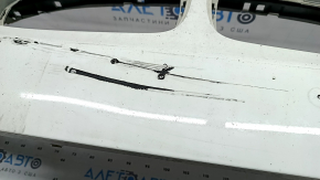 Bare front bumper for BMW 3 Series F30 16-18 Sport line, with parking sensors, without washers, white, dented, scratches