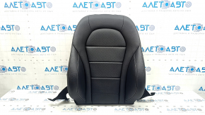Mercedes GLC 16-22 driver's seat back upholstery, black leather, gray stitching, perforation, heating