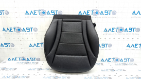 Mercedes GLC 16-22 passenger seat cushion upholstery, black leather with gray stitching, heated, dry-cleanable