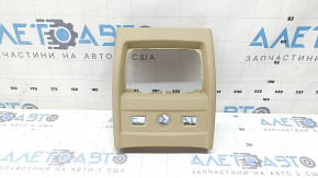 Rear center console trim for BMW 3 Series F30 12-18, beige, venetobeige, under the deflector, cigarette lighter and heated rear seats, scratches
