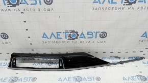 BMW 3 F30 12-18 ebony Perlglanz Chrome center panel trim, chrome bulges