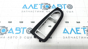 Mercedes GLC 16-22 front left window control trim, black with chrome trim