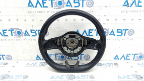 The steering wheel is bare Mercedes GLC 20-22, black leather with perforation, AMG pack, bumps, tears, scuffs