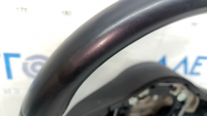 The steering wheel is bare Mercedes GLC 20-22, black leather with perforation, AMG pack, bumps, tears, scuffs