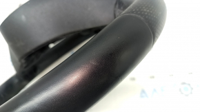 The steering wheel is bare Mercedes GLC 20-22, black leather with perforation, AMG pack, bumps, tears, scuffs