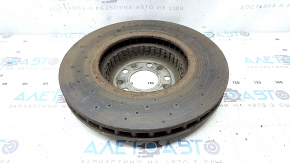 Front left brake disc Mercedes GLC 16-22 360/36mm perforated, rusty