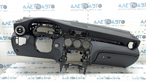 Mercedes GLC 20-22 black dashboard with airbag, deflector and glove compartment, bumper on the glove compartment