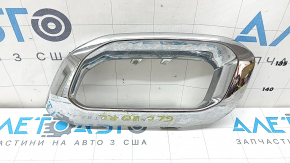 Lower left rear bumper trim frame for Mercedes GLC 20-22, chrome, scratches