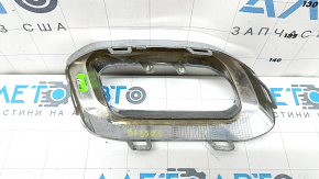Lower left rear bumper trim frame for Mercedes GLC 20-22, chrome, scratches