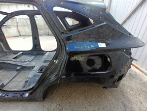 Quarter wing rear left Hyundai Tucson 22-26 USA on the body, black, dented, burnt