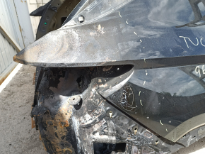 Quarter wing rear right Hyundai Tucson 22-26 USA on the body, black, pokes, burnt