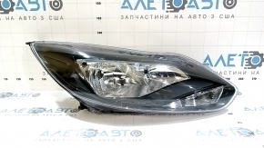 Front right headlight, bare, dark, Ford Focus mk3 11-14 pre-restoration