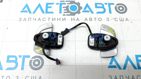 2 steering column paddle shifters for Mercedes GLC 20-22, chrome, AMG pack