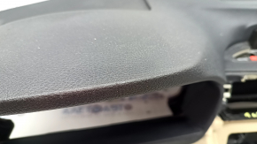 Front dashboard with Airbag BMW 3 F30 12-18 4d, black with beige, no projection, scratches, broken mesh, needs cleaning