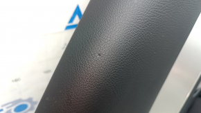 Door trim, rear left, Mercedes GLC 16-22, black leather, AMG pack, Burmester, armrest and insert, black leather, gray molding, with backlight, without curtain, with handle, scratches, bumps