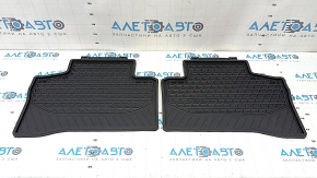 Set of black rubber floor mats for Mercedes GLC 16-22, type 2
