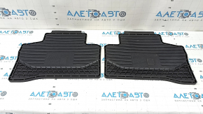Set of black rubber floor mats for Mercedes GLC 16-22, type 2