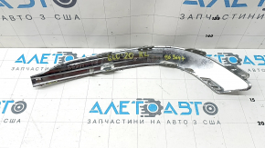Left rear bumper molding for Mercedes GLC 300 20-22 chrome, AMG pack, broken fasteners, scratches